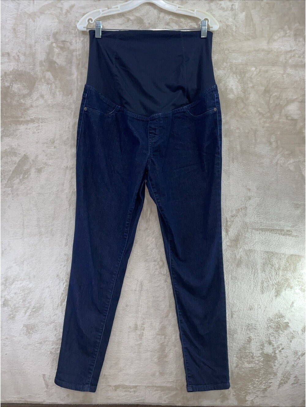 Isabel Maternity Jeggings w/ Over-The-Belly Elastic Support Band Sz 10/30